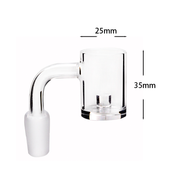 14mm männlich Kern Reactor Quarz Banger 90 Grad 25mm OD