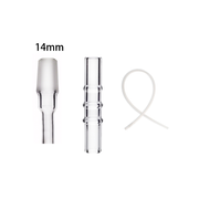 Universal 10mm 14mm 18mm männlich weiblich Ellenbogen 90 Grad abgewinkelt Glas Adapter Peitsche Schlauch Wasser Bong Rohr