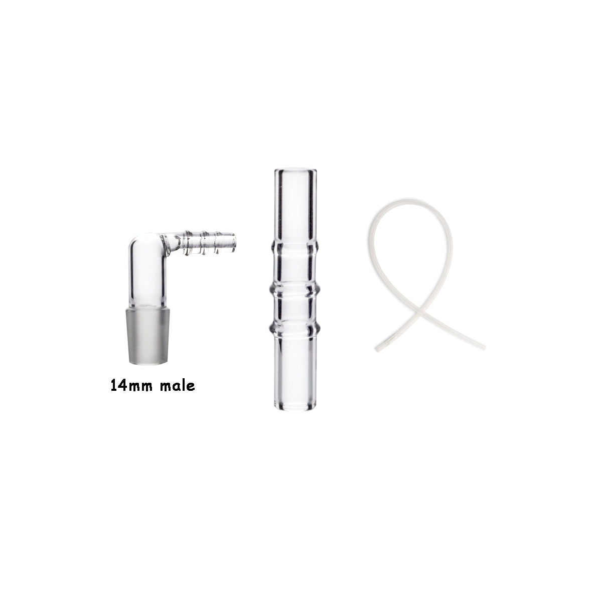 Universal 10mm 14mm 18mm männlich weiblich Ellenbogen 90 Grad abgewinkelt Glas Adapter Peitsche Schlauch Wasser Bong Rohr