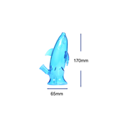 14 mm farbige Glasbong in Delfinform