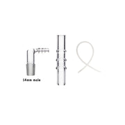 14mm/18mm/3 in einem männlichen Ellbogen Glas Peitsche Adapter 90 Grad abgewinkeltes Mundstück für Wasserpfeife Bong Dab Rig