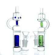 14mm Wasserpfeife Bong Glas Bubbler dab rig wih Schüssel Banger Perkolator Kit