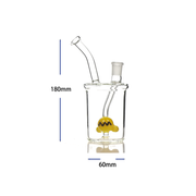 14 mm weibliche gebogene Hals-Becherflasche Wasserglas-Pfeife Bong