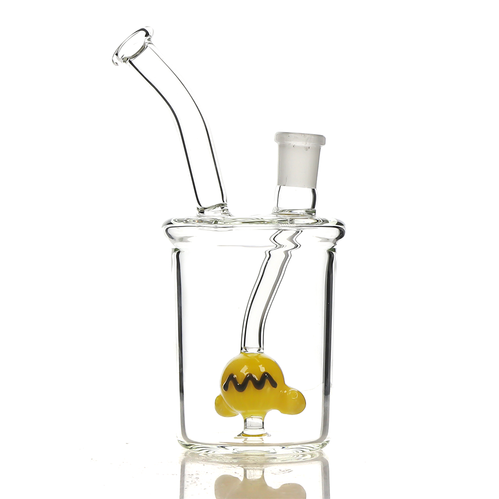 14 mm weibliche gebogene Hals-Becherflasche Wasserglas-Pfeife Bong