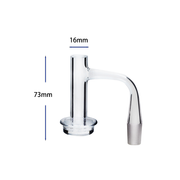 16 mm Außendurchmesser Turm, vollständig verschweißt, abgeschrägte Oberkante Terp Blender Quarz-Banger