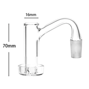 16 mm Außendurchmesser, 90 Grad, 14 mm Außengewinde, Terp-Blender, vollständig verschweißter Turm, Quarz-Banger