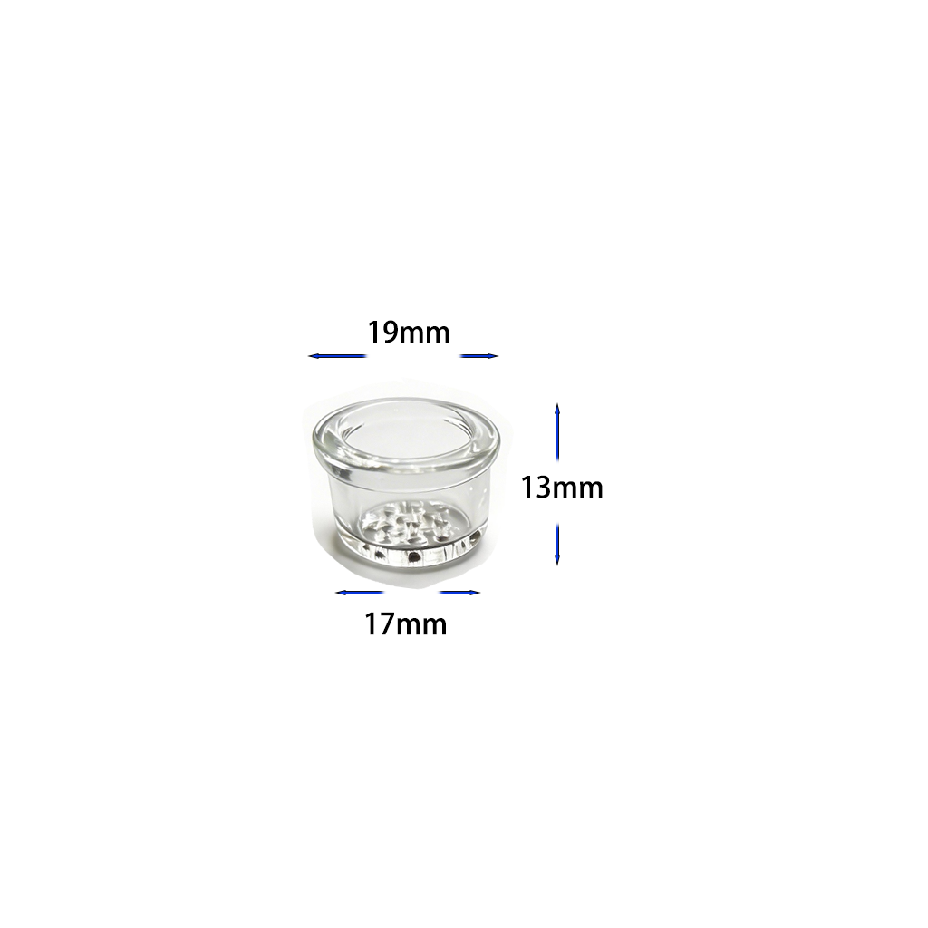 3 Stück Glas-Bowls mit 9 Löchern in verschiedenen Größen für Pfeifen