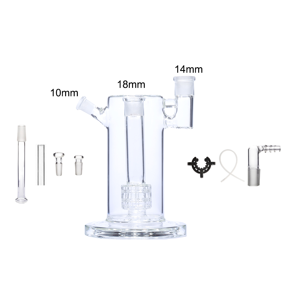 14mm 18mm 8-in-1 Mobius Matrix Percolator Glas-Bubbler Wasserpfeife Bong V2 Kit