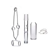 14mm 18mm trockenes Kraut Vape Quarzglas Cap Stand Terpcicle Kit