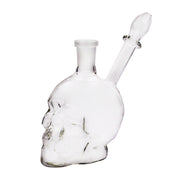 Schädel Form Glas Wasserpfeife Bong Öl Brenner mit Schüssel