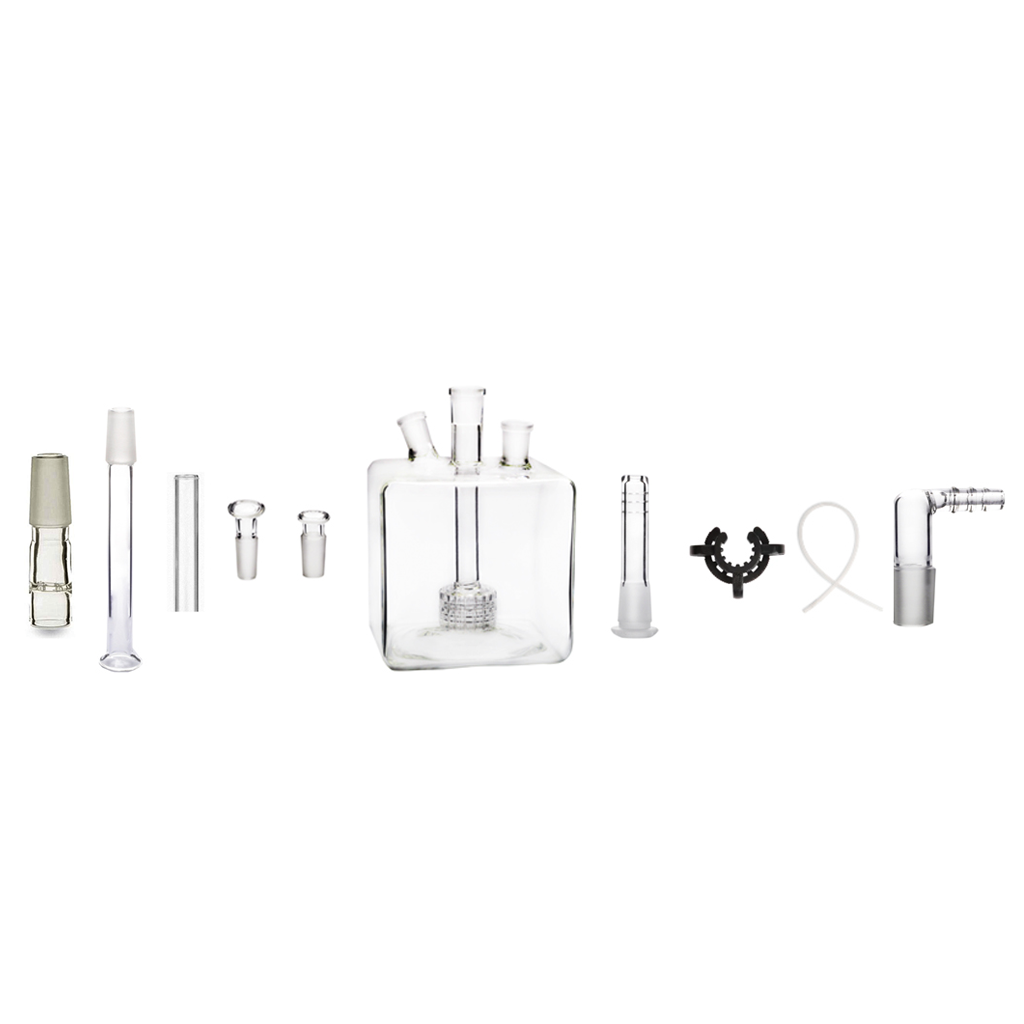 3-in-1 14 mm Arizer Solo 3 Air 2 Max SE WPA-Glas mit quadratischer Wasserpfeife Bong 7-in-1-Set