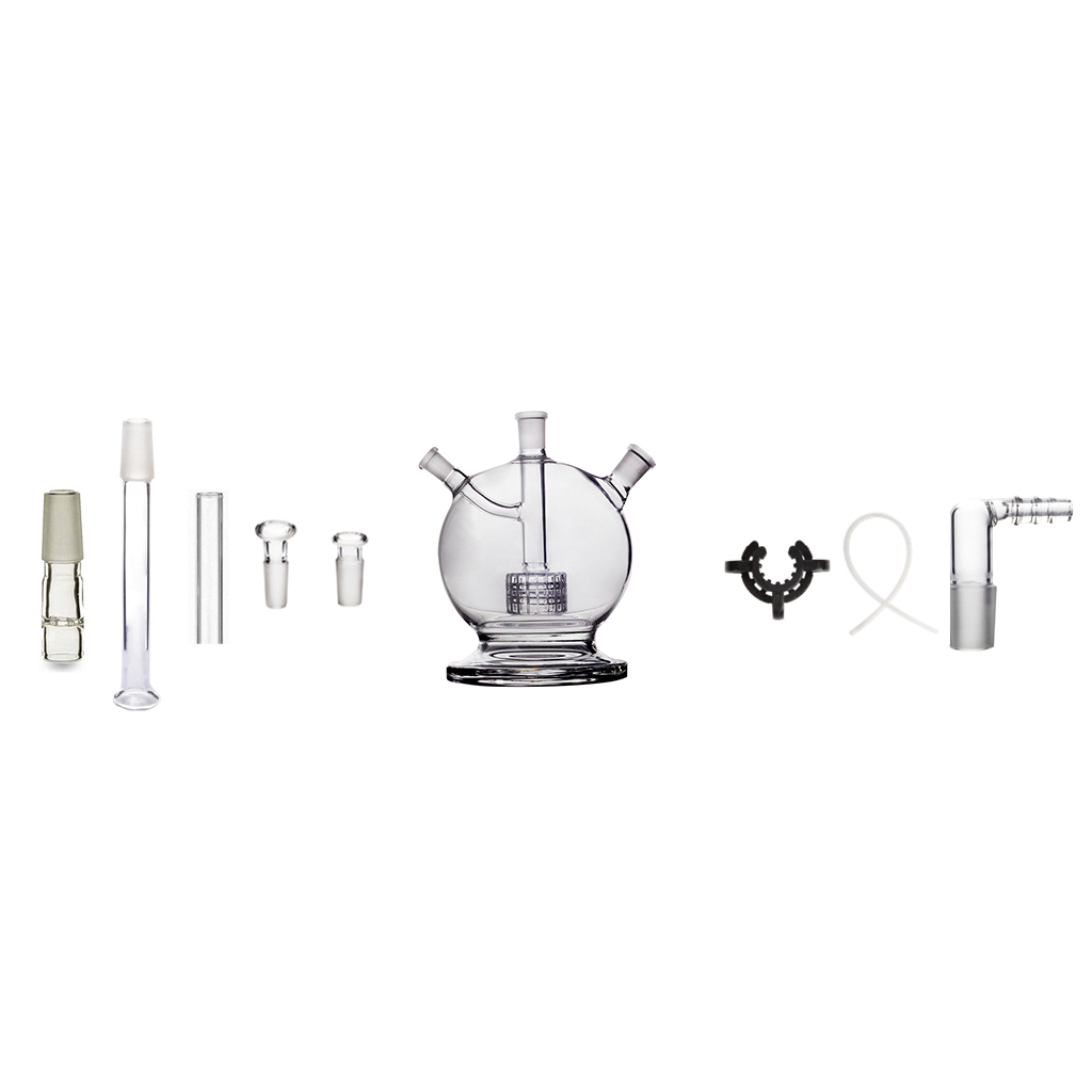 8 in 1 Matrix Perkolator Globe V2 Wasserpfeifen-Bubbler-Bong-Set für Arizer Solo 3 Air 2 Max SE