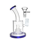 200mm 14mm Weiblich Wasser Glas Bong Pipe Matrix Perc gebogenen Hals Dab Rig Banger Bowl Kit