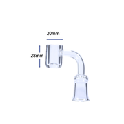 20 mm Außendurchmesser, 14 mm Innengewinde, 90 Grad Quarz-Banger