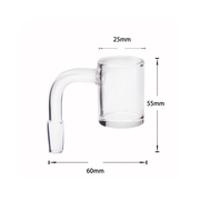 25mm breit 10mm männlich 90 Grad Quarz Banger