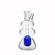 Gourd Style Mini Glas Ölbrenner Wasserpfeife Bong Bubbler mit Glasschale SIlicone Tube Mundstück