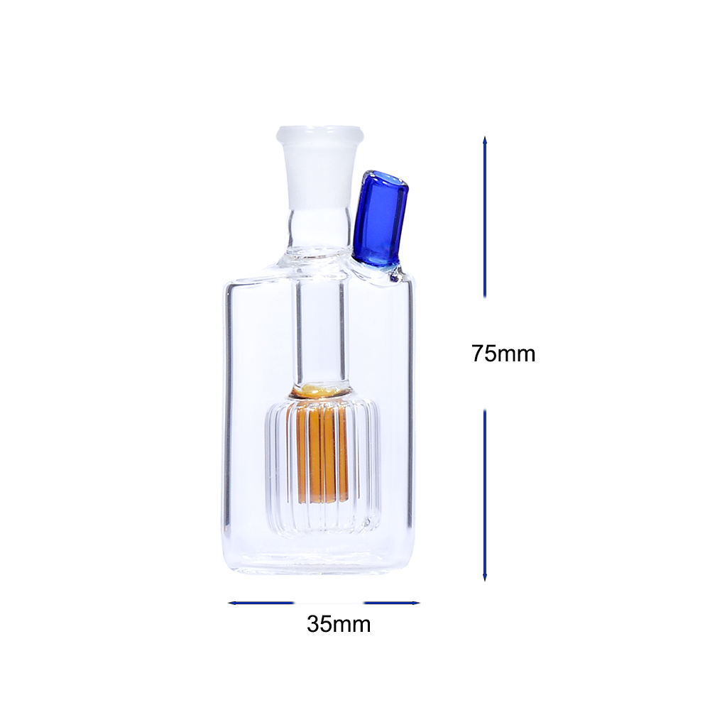3-Zoll-Mini-Bong aus Glas mit Matrix-Perc und Ölbrenner
