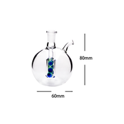 10mm Portable Mini Globe Wasserpfeife Glas Bubbler Bong Öl Brenner Bowl Peitsche Schlauch dab rig Kit
