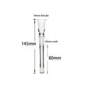 2PCS 2/2.5/3/3.5/4/4.5/5/5.5 Zoll 14mm auf 14mm Diffused Downstem Glasbong Adapter Zubehör