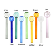 3 Stück/Packung 4-Zoll-Glaspfeifenkopf für Ölbrenner in verschiedenen Farben