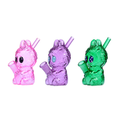 4,5-Zoll-Wasserpfeife in Hasenform mit Glas-Bubbler, Pfeife, Bong-Kopf und Dab-Kit