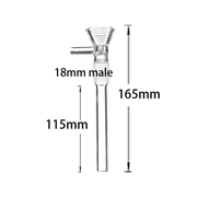 2/2.5/3/3.5/4/5/6 Zoll 18mm Male Glas Downstem mit Bowl Adapter Wasserpfeife Bong Zubehör