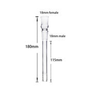 2PCS 18mm auf 18mm Diffused Downstem Glasbong Adapter dab Zubehör