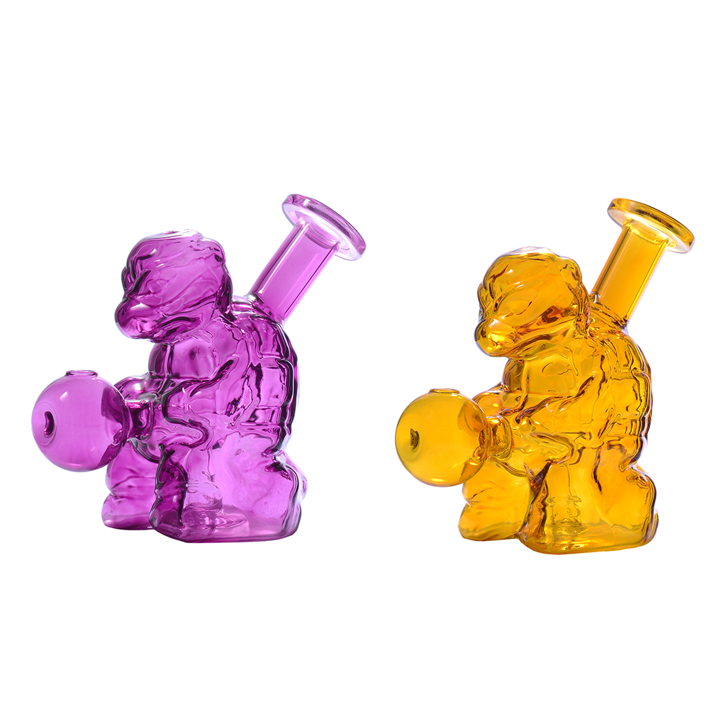 4,5-Zoll-Glas-Ölbrenner-Wasserpfeife mit Ninja Turtles-Motiv