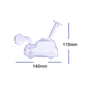 4,5-Zoll-Wasserpfeife aus Glas in Autoform mit Ölbrenner und Bubbler