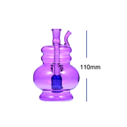 4,5 Zoll, 10 mm, flaschenförmige, violette Glas-Bubbler-Ölbrenner-Wasserpfeife