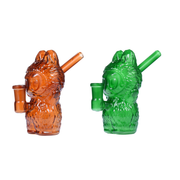 4,5 Zoll, 14 mm, weiblicher Anschluss, Lucky Cat Wasserpfeife/Bong, Glas-Ölbrenner