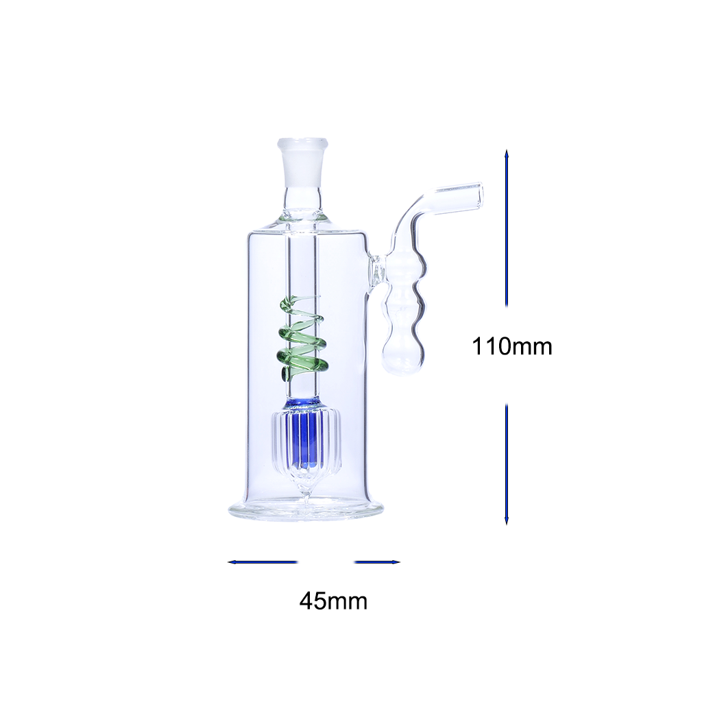 4,5 Zoll tragbarer, flaschenförmiger Matrix-Perc-Ölbrenner mit gebogenem Mundstück und Wasserglaspfeife