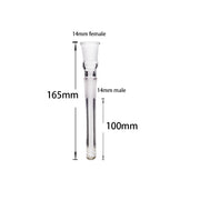 2PCS 2/2.5/3/3.5/4/4.5/5/5.5 Zoll 14mm auf 14mm Diffused Downstem Glasbong Adapter Zubehör