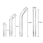 70mm 90mm 110mm gebogenes gerades Rohr 4PCS Ersatzglasvorbau für Arizer Argo