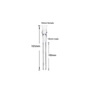 2PCS 18mm auf 18mm Diffused Downstem Glasbong Adapter dab Zubehör