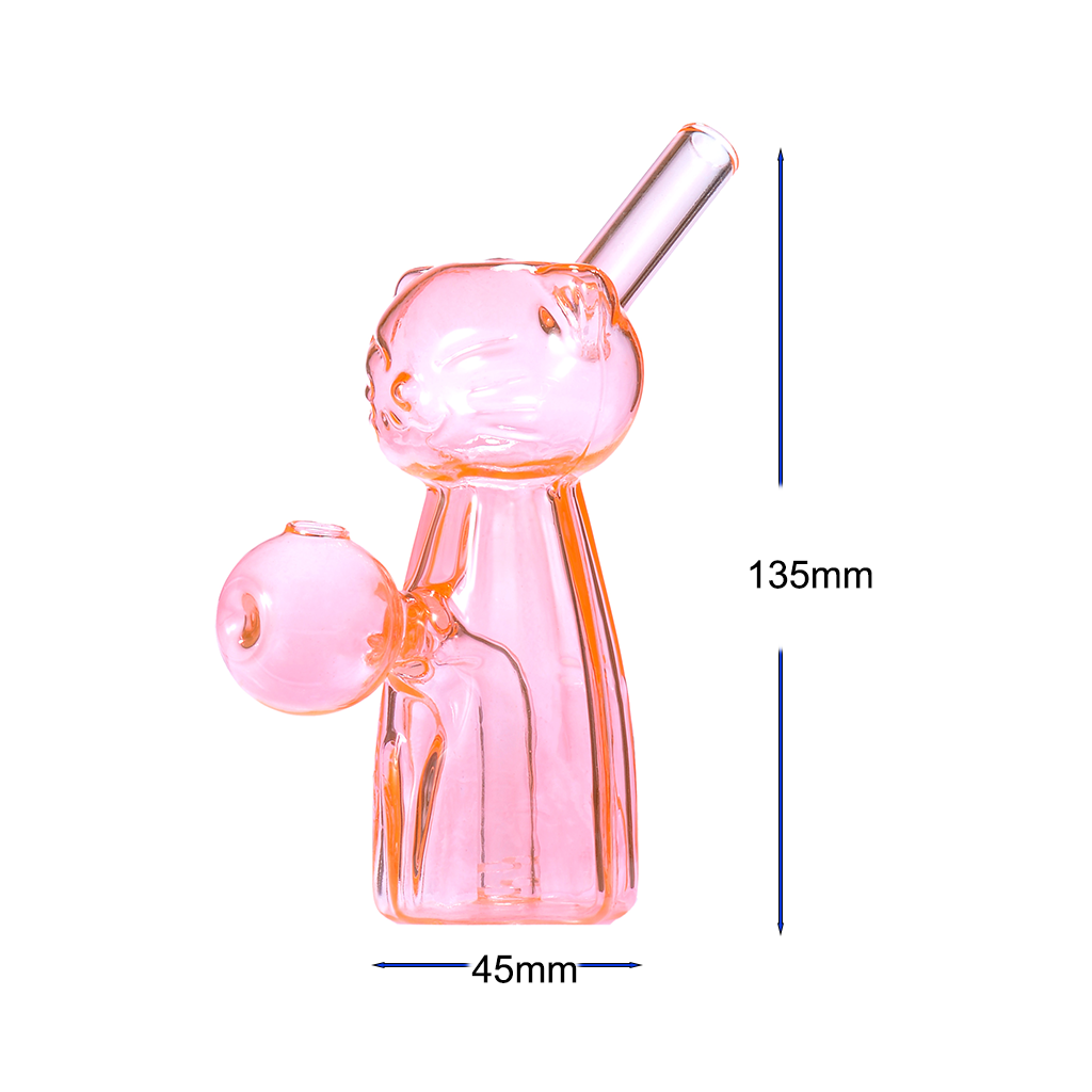 5-Zoll-Glasbubbler in Katzenform mit Ölbrenner und Wasserpfeife