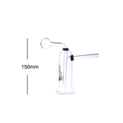 5-Zoll-Mini-Glas-Bubbler-Ölbrenner-Wasserpfeife mit Sockel