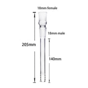 2PCS 18mm auf 18mm Diffused Downstem Glasbong Adapter dab Zubehör
