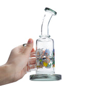 14mm Female HONEYCOMB DISC PERC Dab RIG Wasserpfeife Bong mit 14mm Blumenkopf