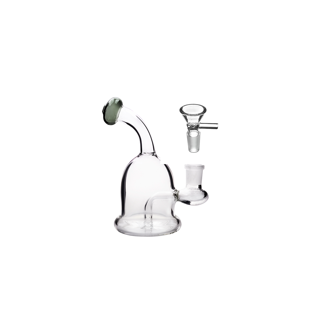 5 Zoll 14mm Portable Glas Wasserpfeife Bong Duschkopf downstem Perc