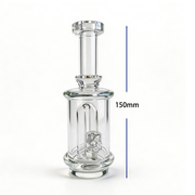 6-Zoll-Glas-Recycler-Bong mit Bubbler für Puffco Peak Pro