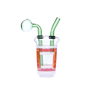 6-Zoll-Ölbrenner aus Glas in Flaschenform mit Wasserrohr