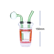 6-Zoll-Ölbrenner aus Glas in Flaschenform mit Wasserrohr