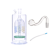 6-Zoll-Wasserpfeife mit Glas-Ölbrenner in Flaschenform und Wabenperkolator