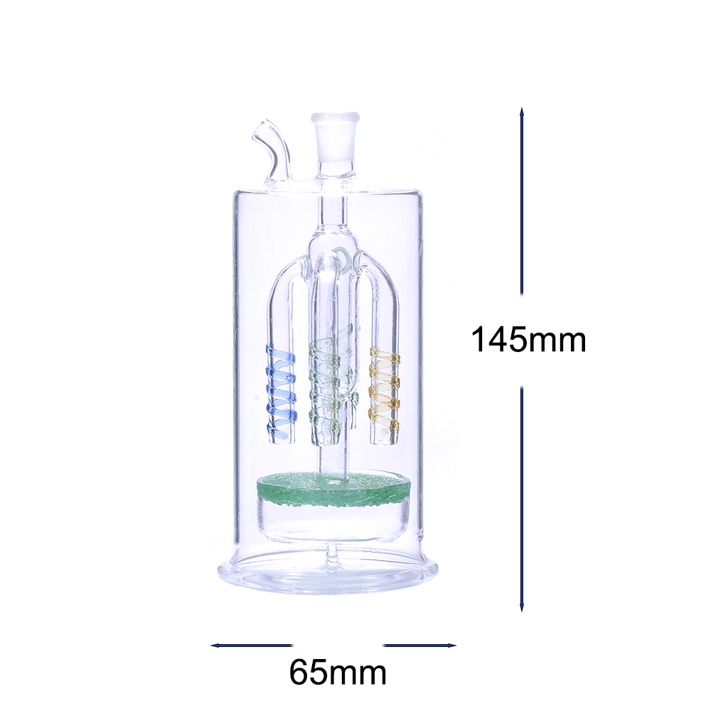 6-Zoll-Wasserpfeife mit Glas-Ölbrenner in Flaschenform und Wabenperkolator