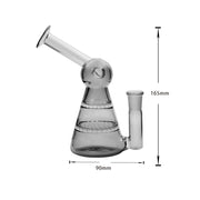 14mm weiblich UFO Dual Wabe percolators Wasserpfeife Bong Glas