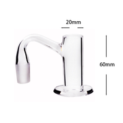14mm männlich Quarz Lowrider Blender Banger lange Schaufel 90 Grad OD 20mm
