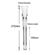 2PCS 2/2.5/3/3.5/4/4.5/5/5.5 Zoll 14mm auf 14mm Diffused Downstem Glasbong Adapter Zubehör