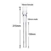 2PCS 18mm auf 18mm Diffused Downstem Glasbong Adapter dab Zubehör