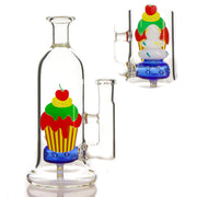 7 Zoll tragbare Kuchen-Perkolator-Wasserpfeife Glasbong